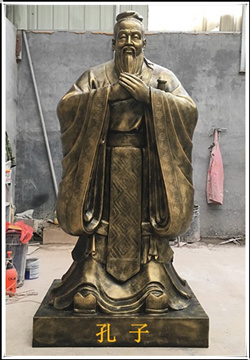 孔子銅雕鑄造