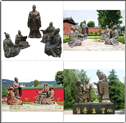各種校園孔子教學雕塑鑄造